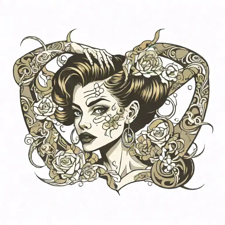female tattoo design idea
