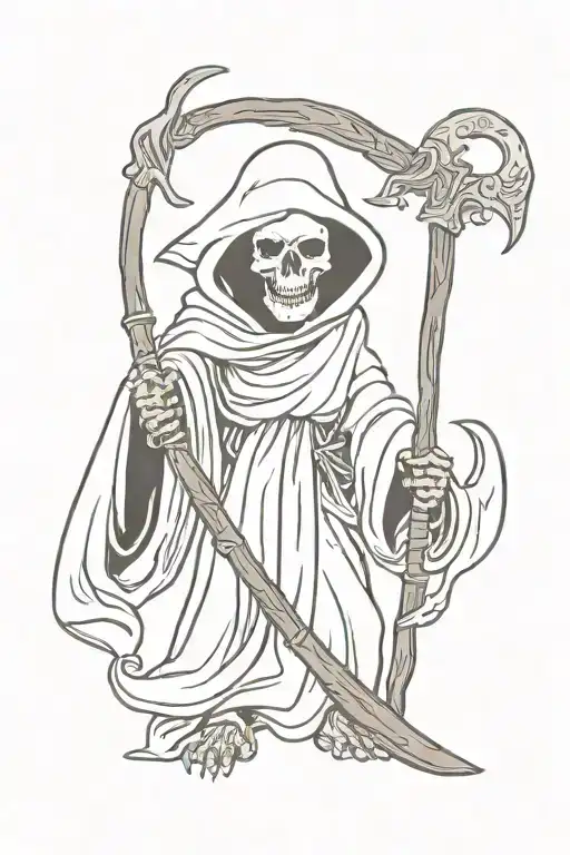 grim-reaper tattoo design idea
