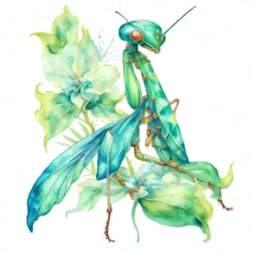 Mantis tattoo design idea