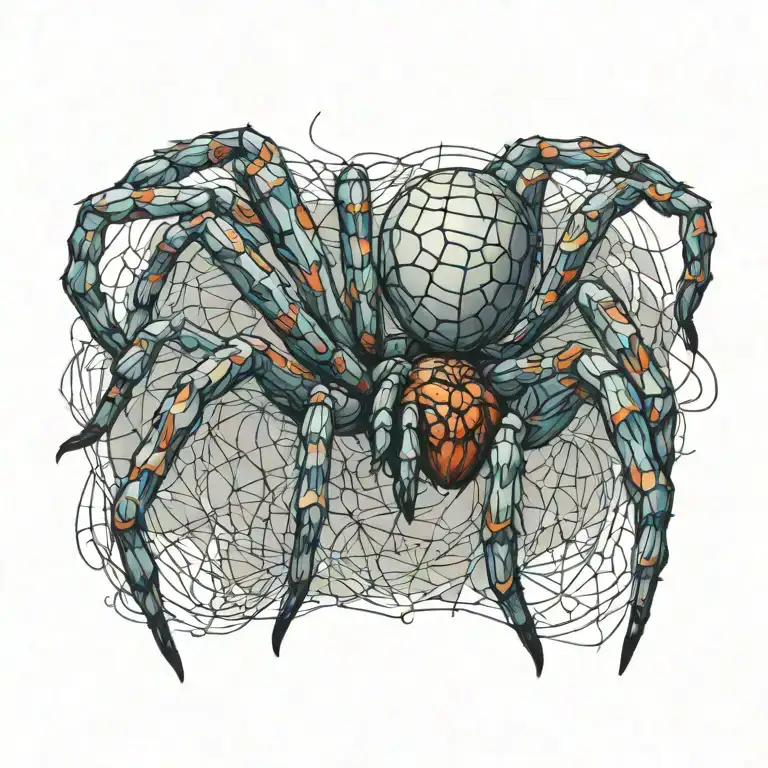 spider tattoo design idea