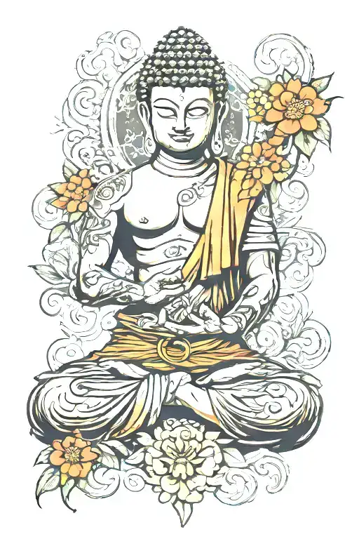 buddha tattoo design idea