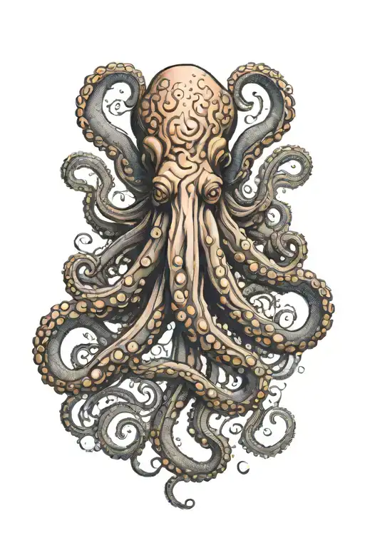 octopus tattoo design idea