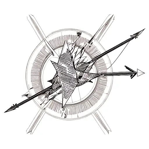 Arrow tattoo design idea