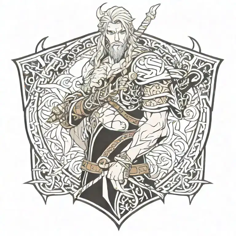 norse tattoo design idea