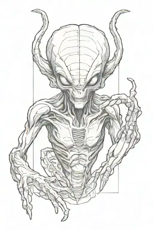 alien tattoo design idea