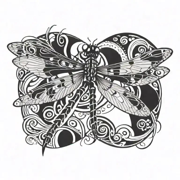dragonfly tattoo design idea