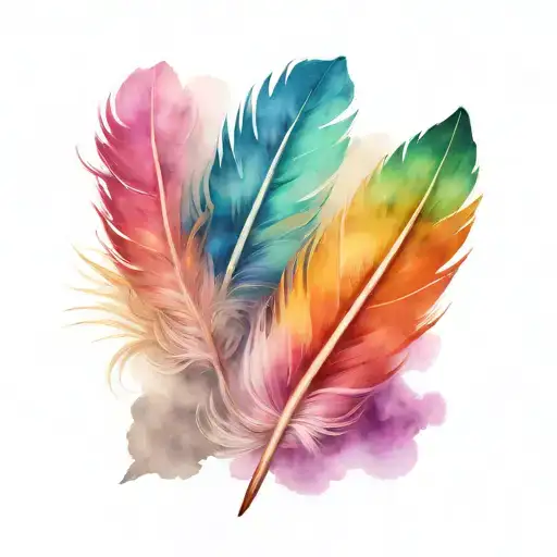 feather tattoo design idea