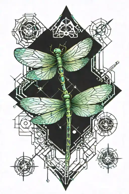 dragonfly tattoo design idea