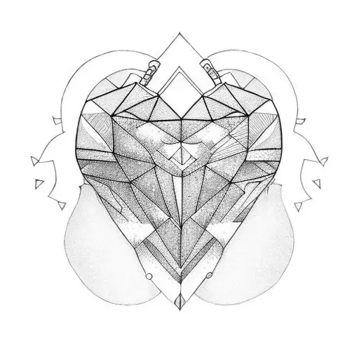 Crying Heart tattoo design idea