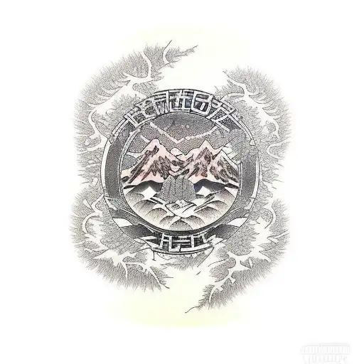 Redwood Forrest tattoo design idea