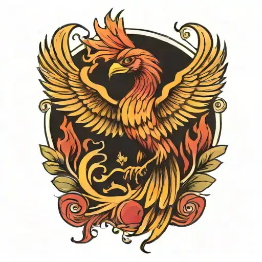 phoenix tattoo design idea