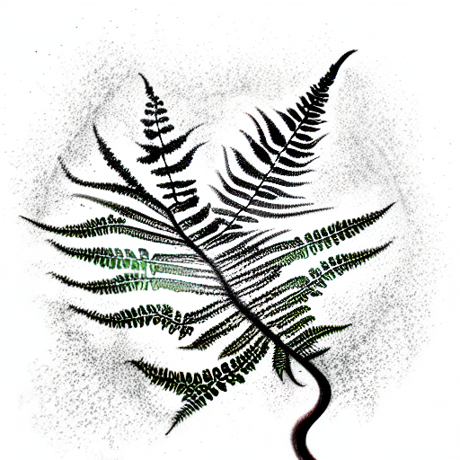 Fern Tree tattoo design idea