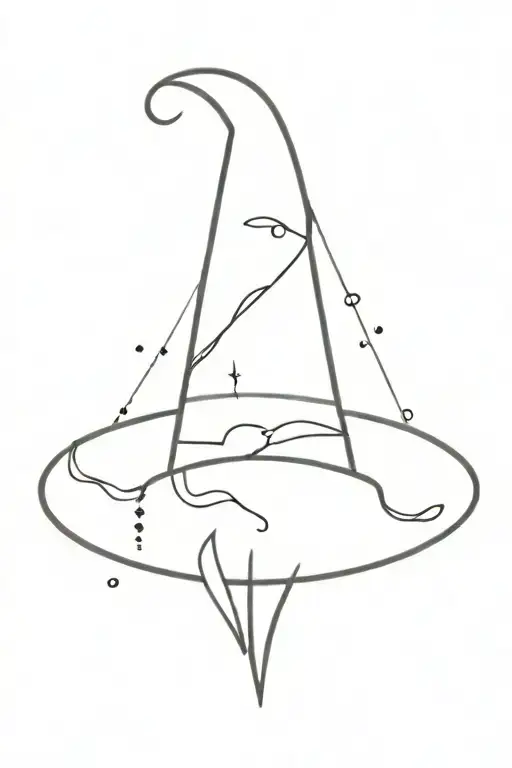 witchy tattoo design idea