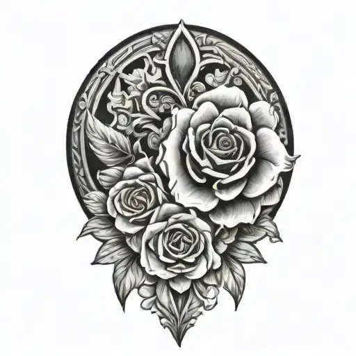 collarbone tattoo design idea