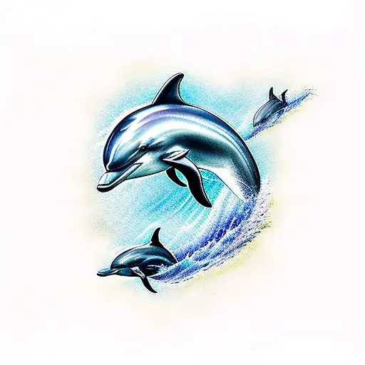 High quality original dolphin tattoo Stock Vector by ©StellaL 122900330