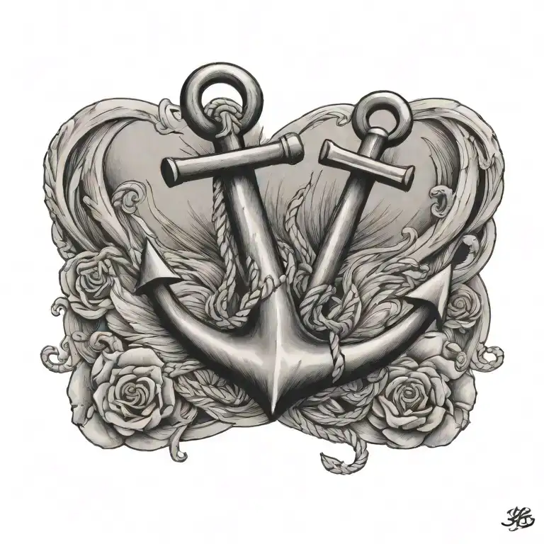 anchor tattoo design idea