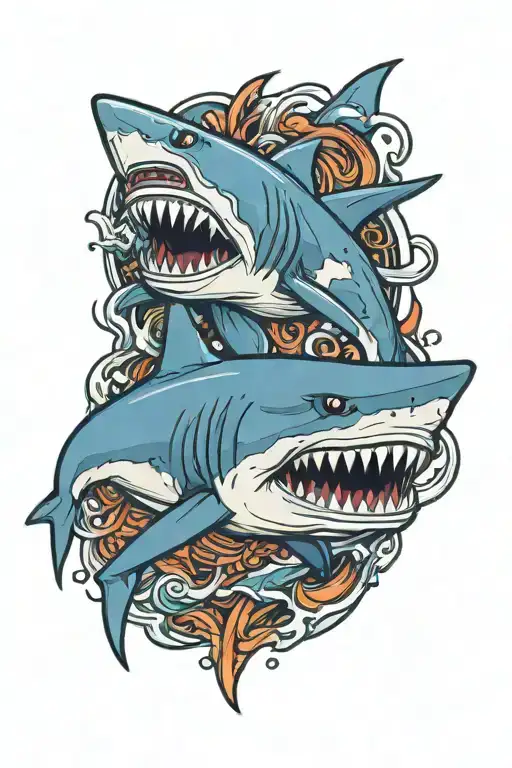 shark tattoo design idea