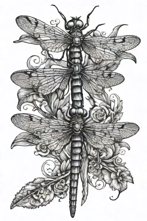 dragonfly tattoo design idea
