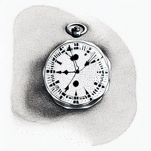 Pocket Watch tattoo design idea