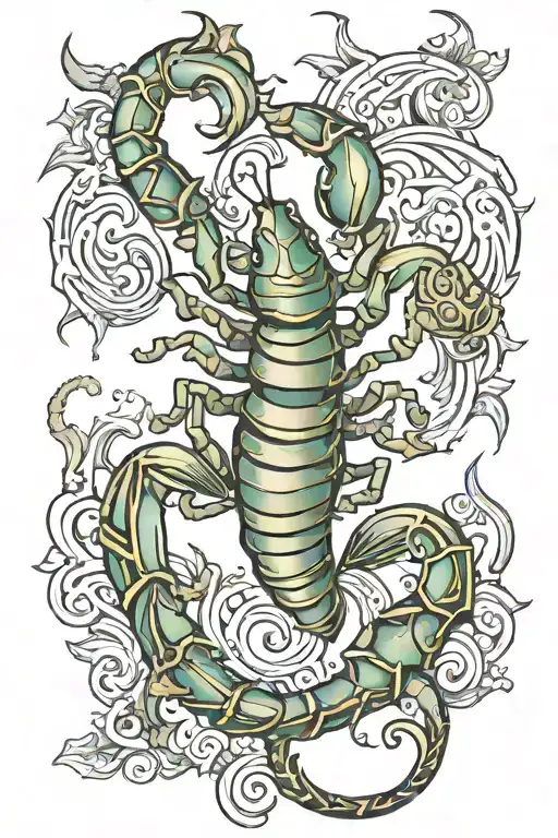 scorpio tattoo design idea