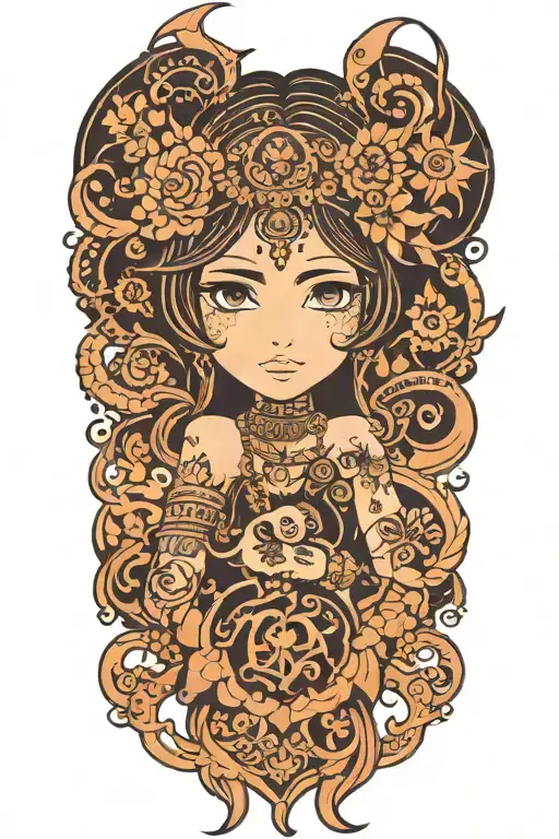 henna tattoo design idea