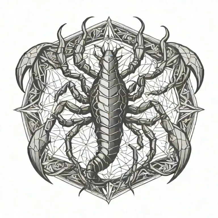 scorpion tattoo design idea