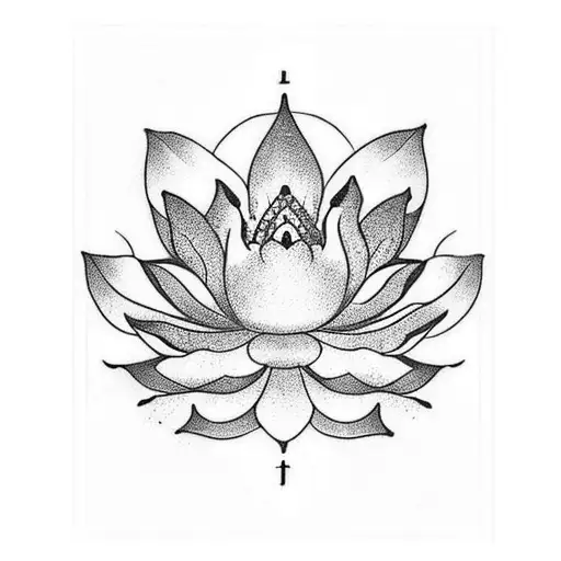 Japanese Lotus flower tattoo  Spring tattoo