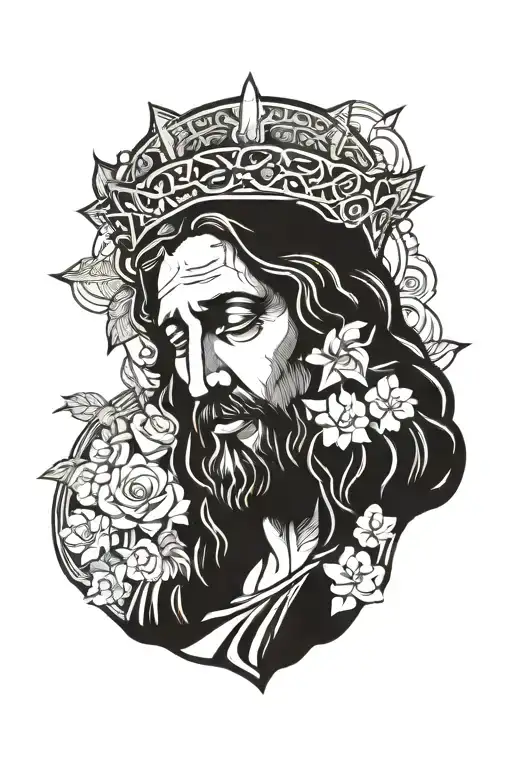 jesus tattoo design idea