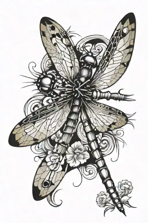 dragonfly tattoo design idea