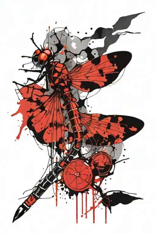 dragonfly tattoo design idea