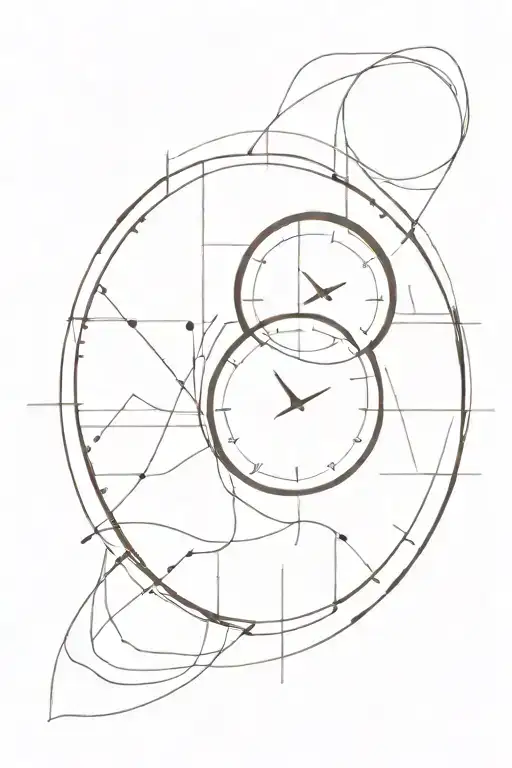 clock tattoo design idea
