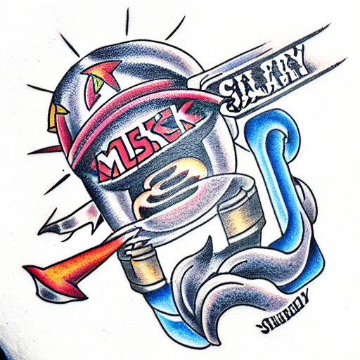 Elon Musk tattoo design idea