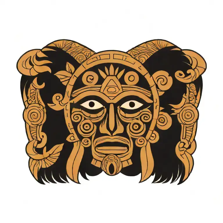 aztec tattoo design idea