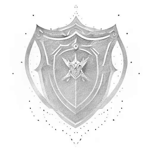 Shield tattoo design idea