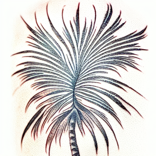 Palm Tree tattoo design idea
