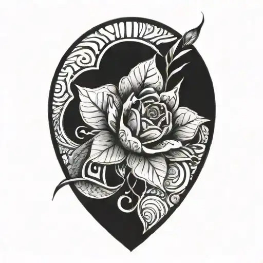 blackout tattoo design idea
