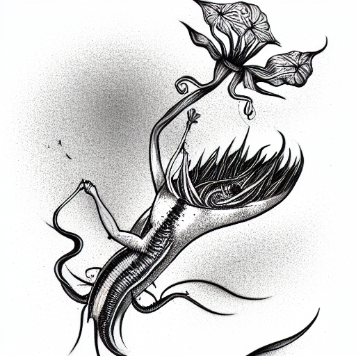 Venus flytrap tattoo design idea