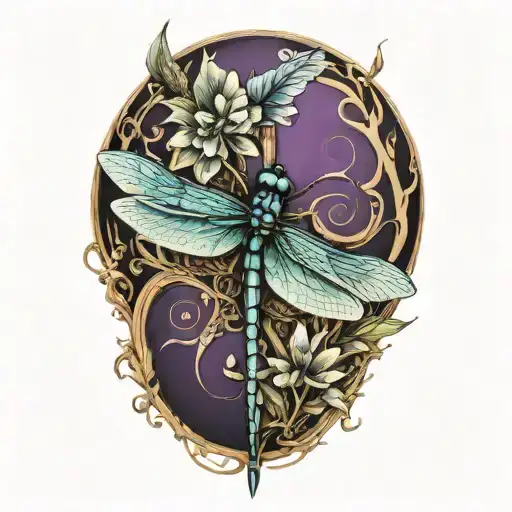 dragonfly tattoo design idea