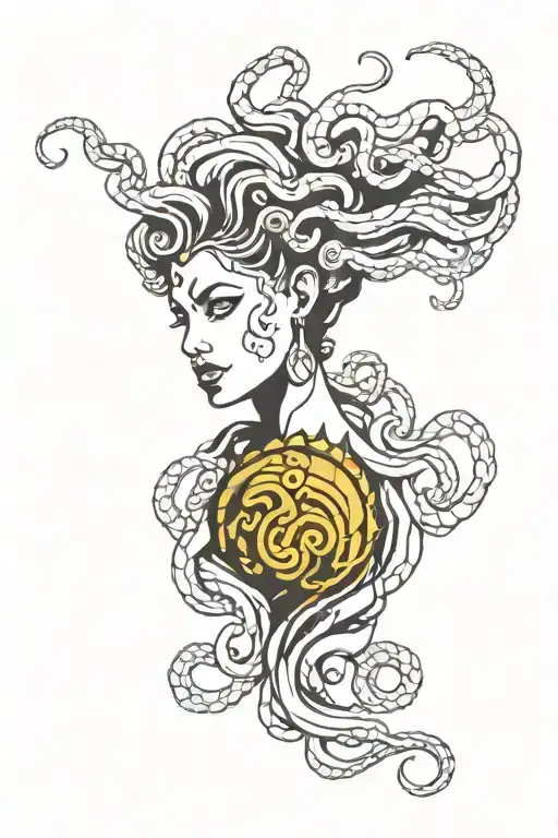 medusa tattoo design idea