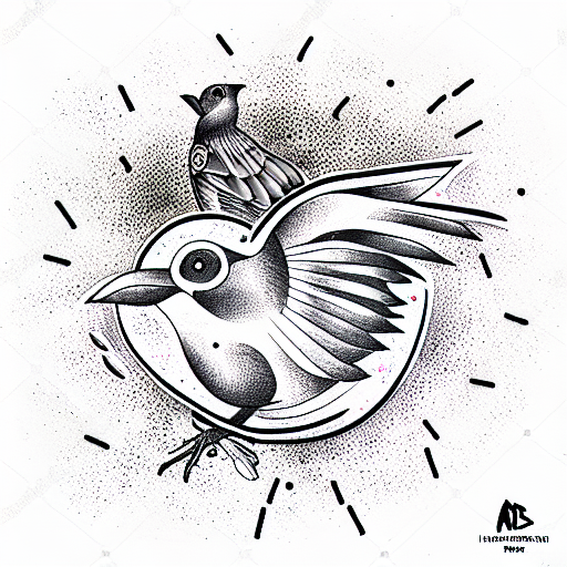 Bird tattoo design idea