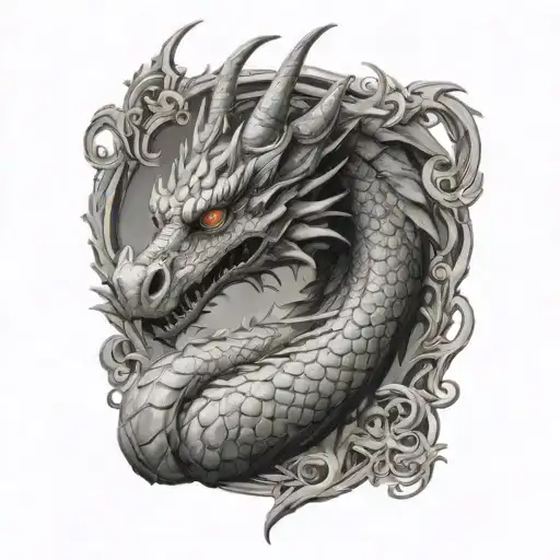 dragon tattoo design idea