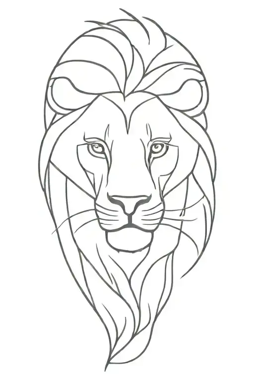 lion tattoo design idea