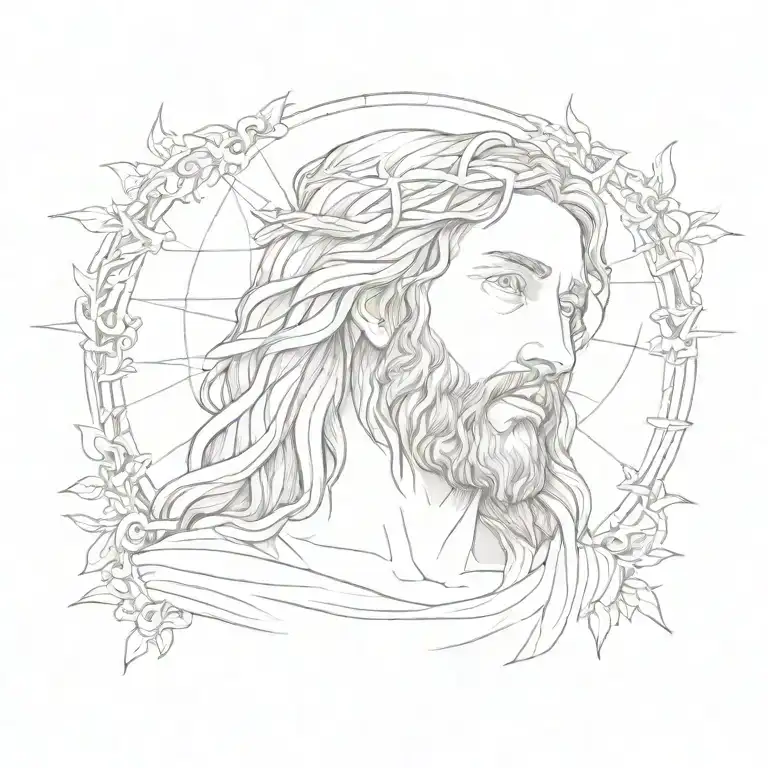 jesus tattoo design idea