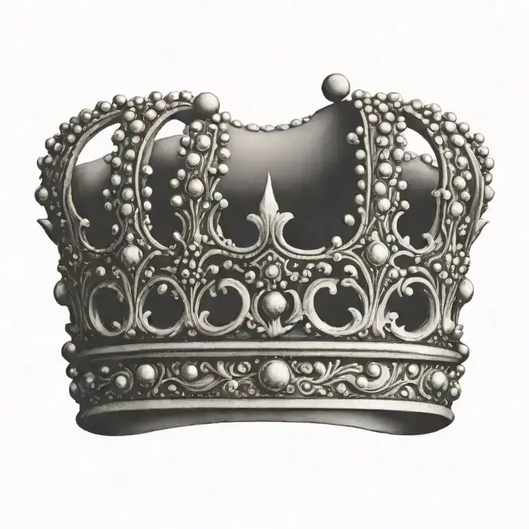 crown tattoo design idea