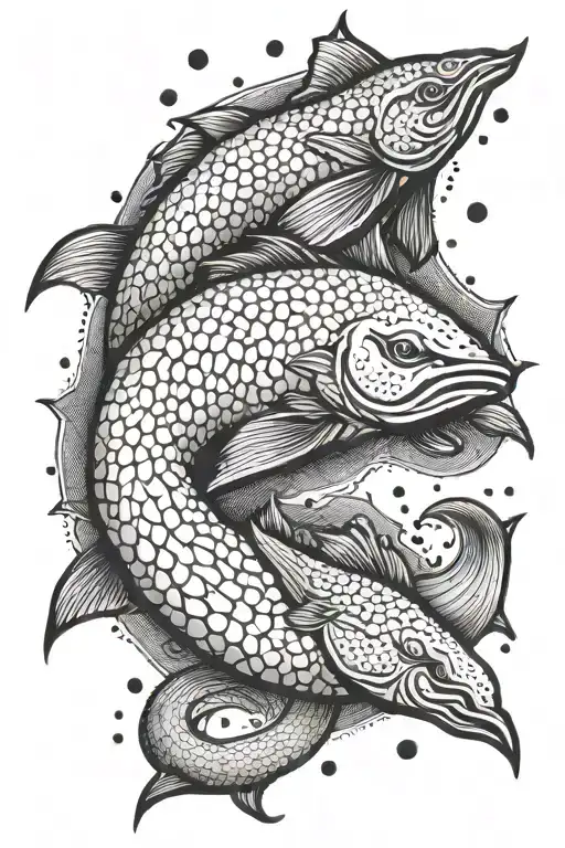 aquarius tattoo design idea