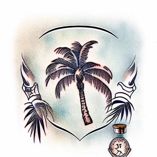palmtree in Old School Traditional Tattoos  Search in 13M Tattoos Now   Tattoodo