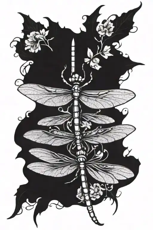 dragonfly tattoo design idea