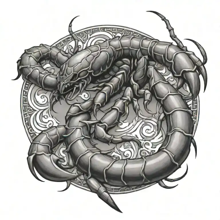 scorpion tattoo design idea
