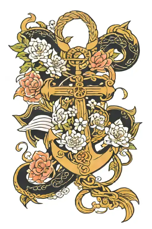 anchor tattoo design idea