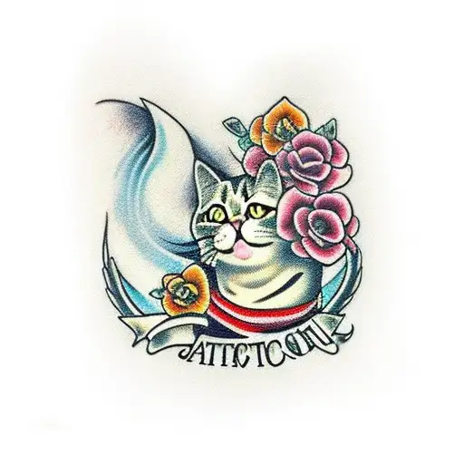 Discover more than 72 american traditional tattoo cat latest  ineteachers